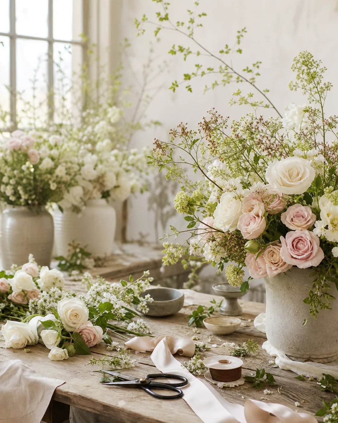 Composition florale pour un mariage