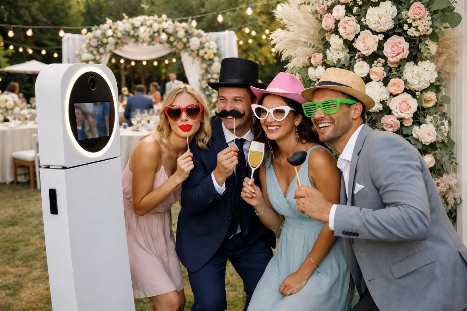 La location d’une borne à selfie pour un mariage, parlons-en