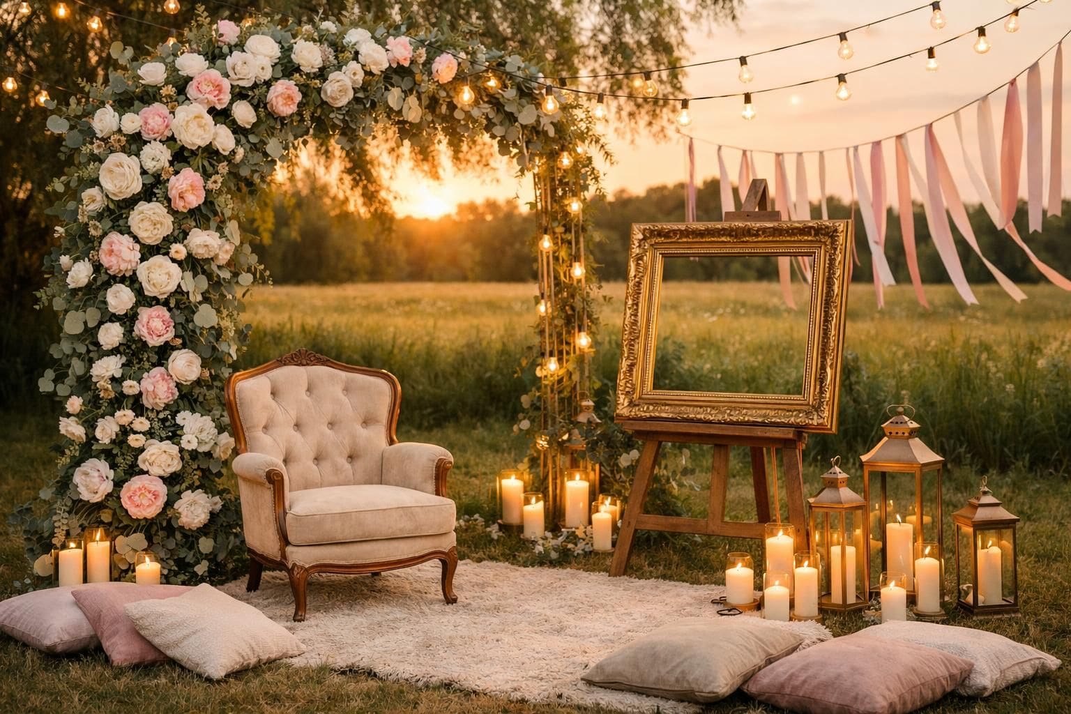 Idées créatives pour un coin photo mémorable lors de votre mariage