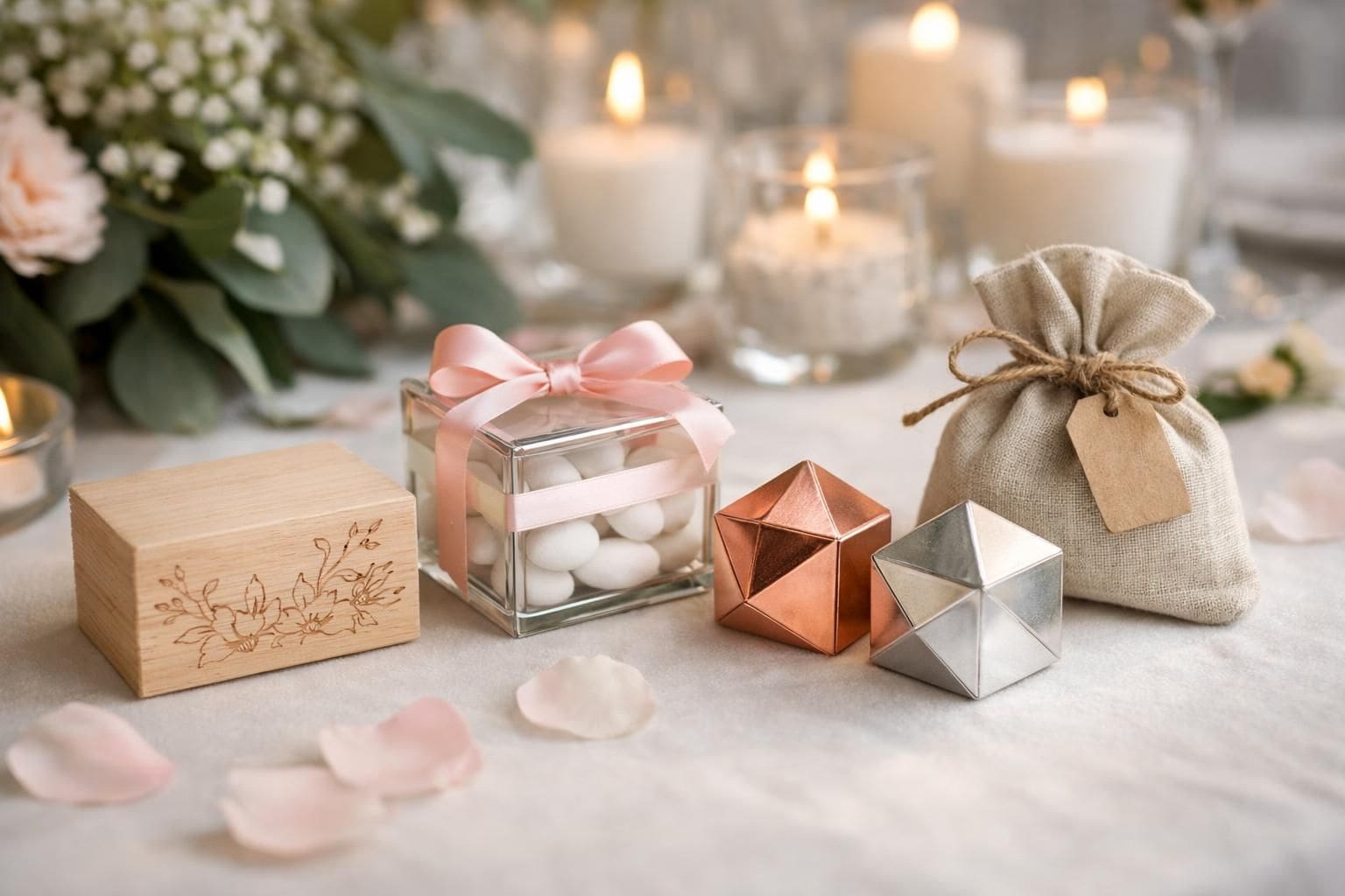 Idées créatives pour des boîtes à dragées de mariage en 2025
