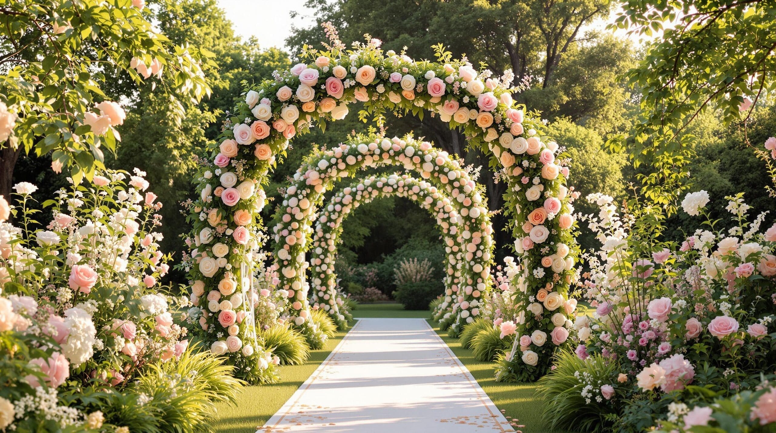 Décorez votre mariage avec des arches florales personnalisées