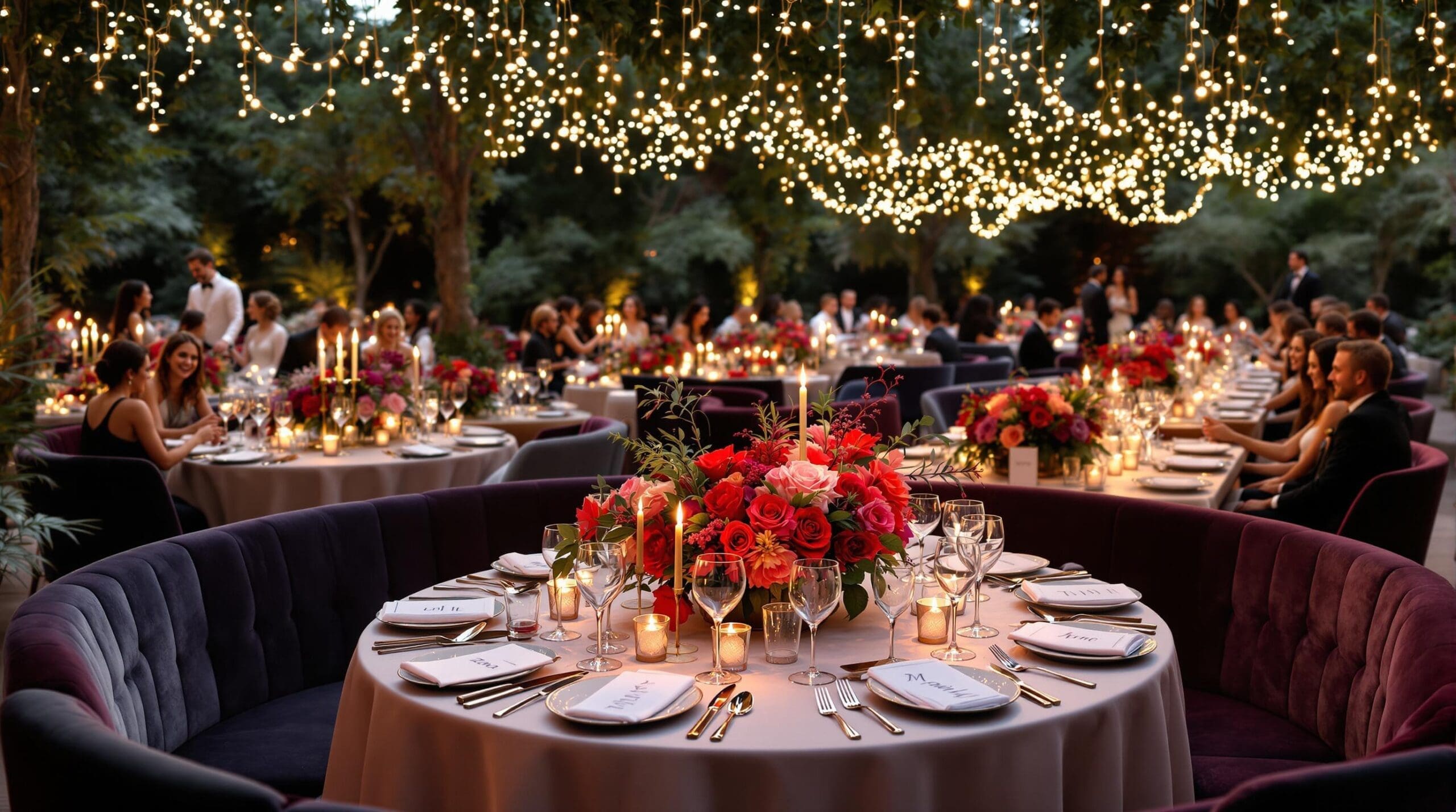 Idées originales pour disposer les tables de mariage en 2025