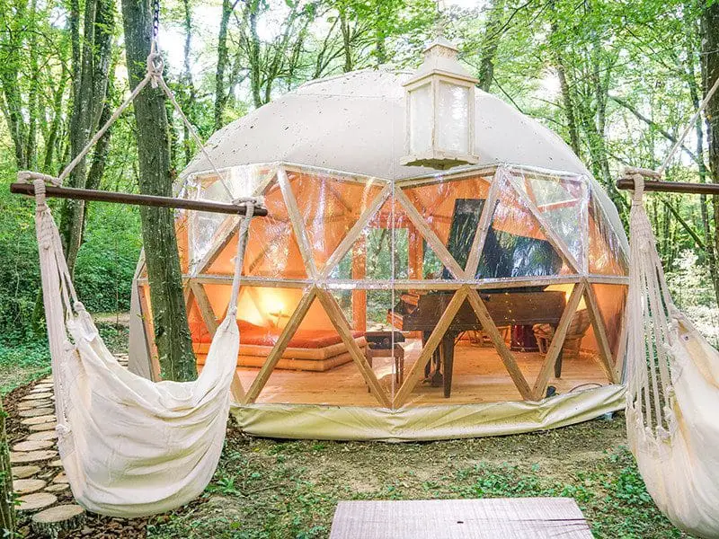 Dormir dans une bulle