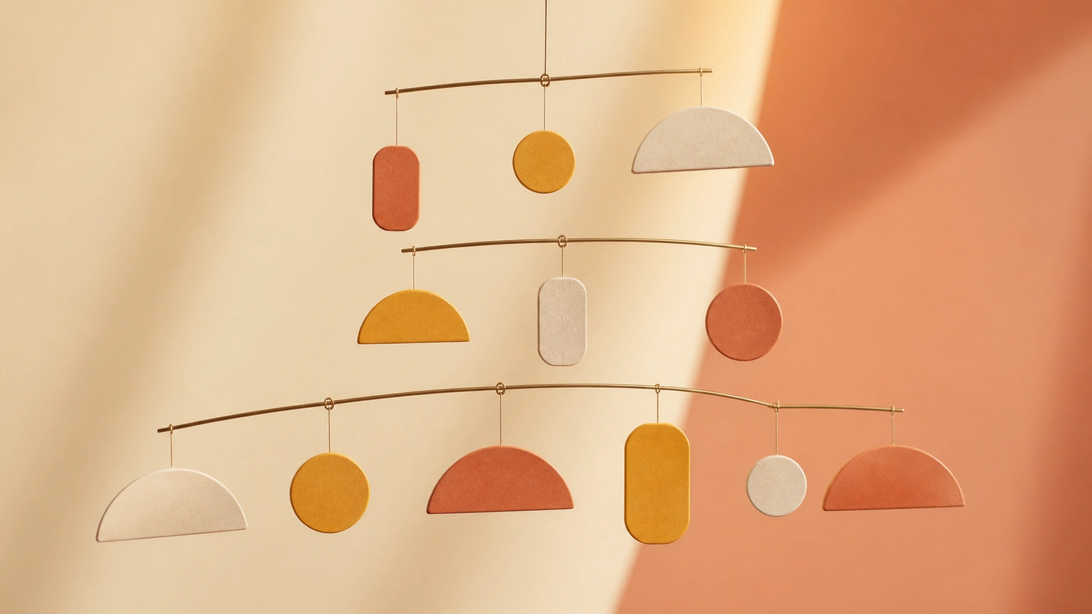 Illustration : formes abstraites non lisibles, fil, lumière.