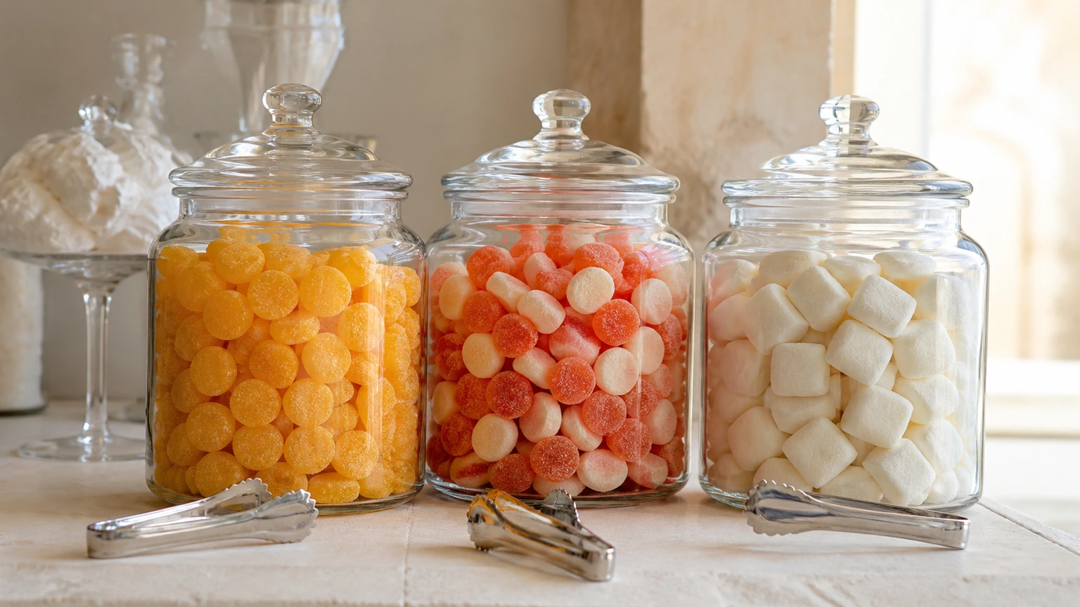 Quelles douceurs inclure dans un candy bar de mariage ?