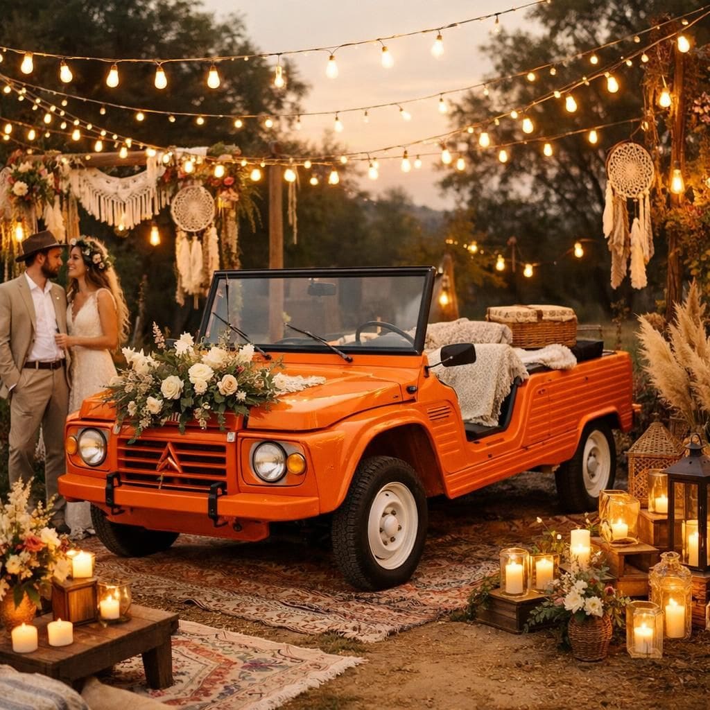 découvrez la méhari, un choix original et décontracté pour un mariage unique, alliant charme vintage et ambiance conviviale.