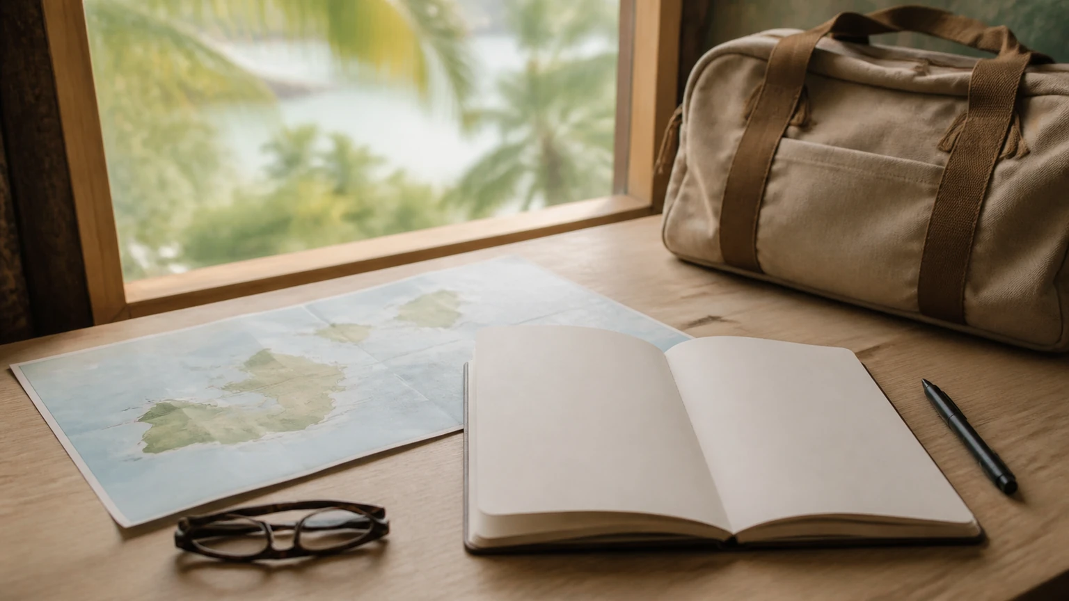 Préparation d’un itinéraire entre les îles des Seychelles